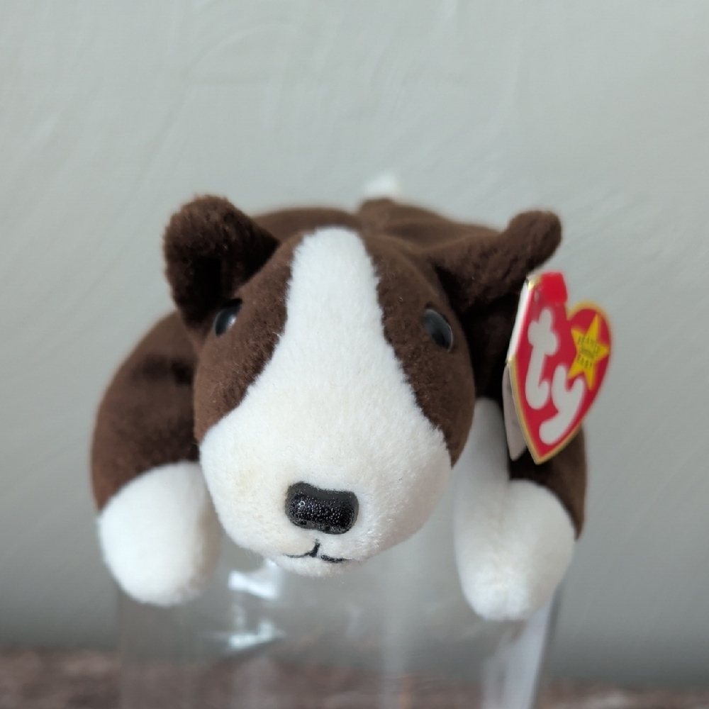 Ty Beanie Baby Bruno The Dog With PVC Pellets And Tag Error